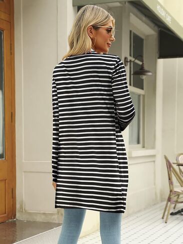 Hount Women's Lightweight Open Front Cardigans غير رسمية طويلة الأكمام من كارديجان مع جيوب in Kuwait