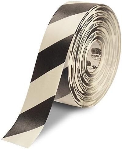 Mighty Line Diagonal Floor Tape 3 inch Yellow/Black 100' Roll in Saudi Arabia