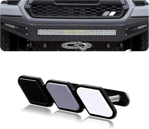 ijuicy 1 pc trd tri-color grille decor emblem ، emblem armame ، accority car truck label accoration ، متوافقة مع Tacoma 4runner Tundra sequoia Rav4 Highlander (Black American Flag) in Kuwait