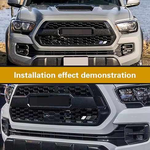 ijuicy 1 pc trd tri-color grille decor emblem ، emblem armame ، accority car truck label accoration ، متوافقة مع Tacoma 4runner Tundra sequoia Rav4 Highlander (Black American Flag) in Kuwait