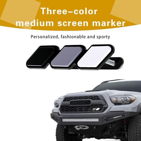 ijuicy 1 pc trd tri-color grille decor emblem ، emblem armame ، accority car truck label accoration ، متوافقة مع Tacoma 4runner Tundra sequoia Rav4 Highlander (Black American Flag) in Kuwait