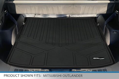 Smartliner مخصص Fit Floor Mats 3 صفوف وبطانة شحن خلف مجموعة الصف الثاني متوافق مع 2022-2025 Mitsubishi Outlander in Kuwait
