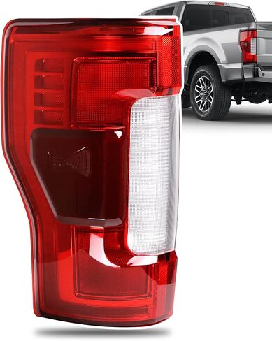 Tail Rear Lights W/Blind Spot Module Halogen Compatible with Ford F250 F350 Super Duty 2017 2018 2019 Brake Taillights Lamp Assembly Right Passenger Side Replace KC3Z13404C in Kuwait