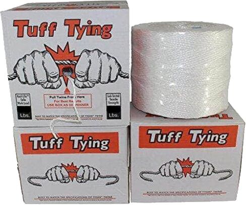 SGT KNOTS Tuff Tying Twine - Polypropylene, UV, Moisture and Chemical Protection Twine for Commercial Bundling, Packaging (3 ply - 2800ft, White) in Kuwait