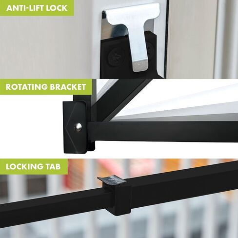 Ideal Security Sliding Door Security Bar with Childproof Lock, Adjustable, for Patio Doors and Sliding Glass Doors (25.75-47.5 Inches) in Saudi Arabia