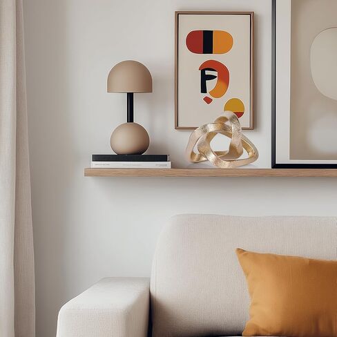 DOVDOV Orange Infinity Knot Decorative Sculpture, Orange dividers Decorative Aesthetics, Room Living Room tv Cabinet Office Cabinet Coffee Table Above Decorative Ornament Irregular Knot Decor. in Kuwait