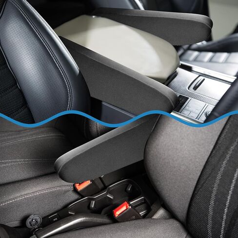 2 Pcs Car Front Seat Armrest Covers, Universal Size Car Seat Arm Rest Cover Replacement, Black Elastic Fabric Auto Seat Armrest Protectors, Car Interior Accessories in Kuwait