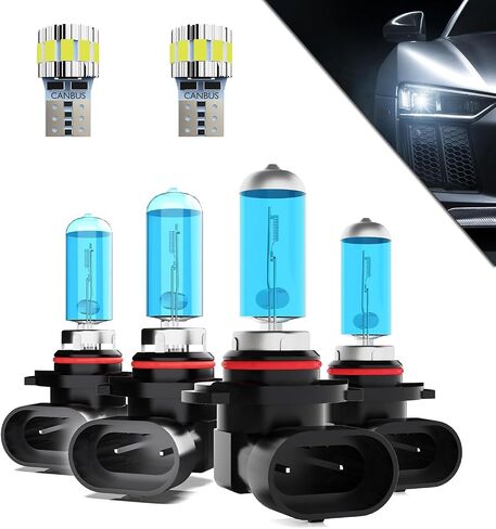 Headlights Fit For Honda Civic 1992-2003 Halogen Headlight Bulbs,9003/H4/HB2 High/Low Beams Bright Light Combo Kit,Plug & Play,pack of 2 (Honda Civic 1992-2003) in Saudi Arabia