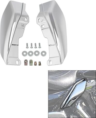 TCT-MOTORPARTS Carbon Fiber Look Mid-Frame Air Deflectors Fit For Harley Touring 2009-2023 in Kuwait