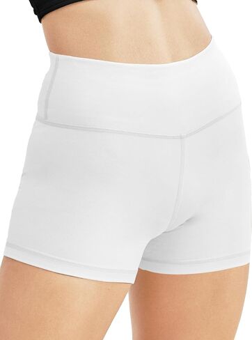 Buauty Spandex Shorts for Women High Waisted Yoga Booty Shorts Workout Biker Exercise Lounge Wear Home Cheerleader Dance Volleyball Outfits Safety Shorts for Under Dresses Skirt 2.5 3 Inch Pants Rose in Saudi Arabia