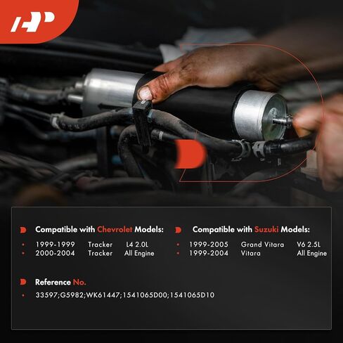مرشح الوقود A-Premium متوافق مع Suzuki Grand Vitara 1999-2005 2.5L ، Vitara 1999-2004 & Chevrolet Tracker 1999 2.0L ، Tracker 2000-2004 in Saudi Arabia