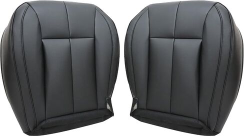 Secosautoparts السائق الأمامي والراكب الجانبي السفلي مقعد الجلود الأغطية المقعد الجلدي تان متوافق مع جيب جراند شيروكي 1999 2000 2001 2002 2003 in Saudi Arabia