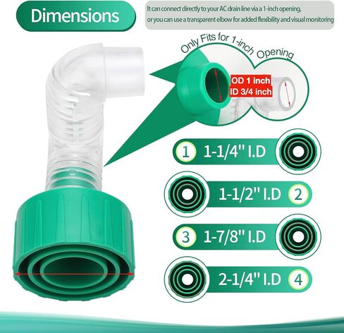 AC Drain Line Cleaner Tool – Wet Vac Attachment for Unclogging & Evacuating PVC AC Drain Lines, Universal Fit in Saudi Arabia