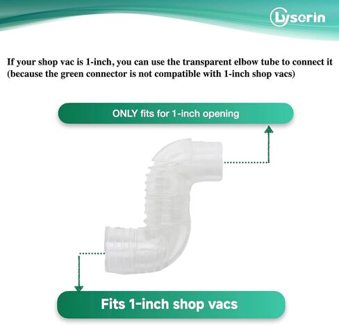 AC Drain Line Cleaner Tool – Wet Vac Attachment for Unclogging & Evacuating PVC AC Drain Lines, Universal Fit in Saudi Arabia