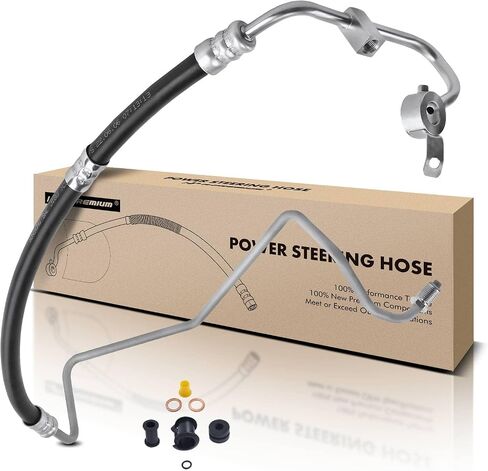 A-Premium Power Steering Pressure Hose Line Assembly Compatible with Hyundai Genesis 2009 2010 2011 2012 2013 3.8L 4.6L in Saudi Arabia