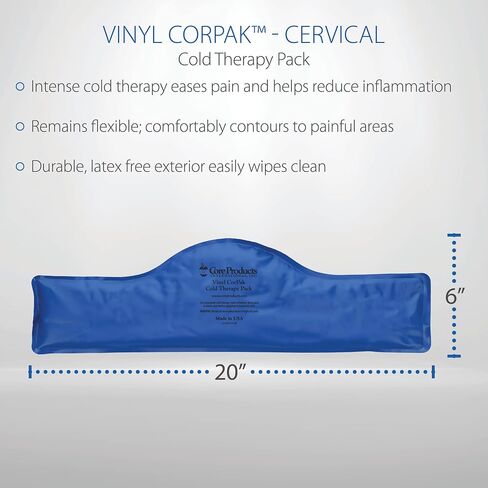 Core Products Flexible Vinyl Intense Cold Therapy Pack for Neck - 6" X 20" in Kuwait