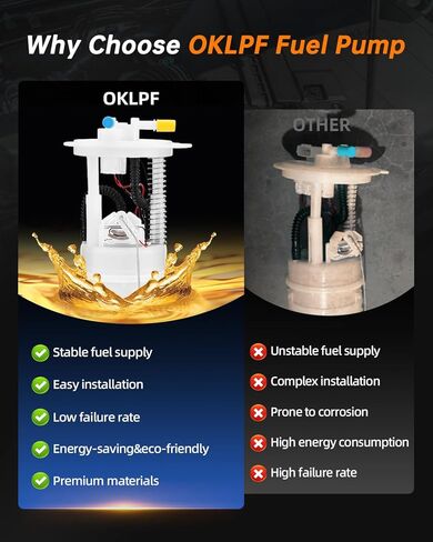 مجموعة وحدة مضخة الوقود الكهربائية OKLPF EN8545M متوافقة مع 2004 2005 2006 2007 2008 2009 NISSAN QUEST V6 3.5L ، 2004 2005 2006 NISSAN Altima L4 2.5L V6 in Kuwait