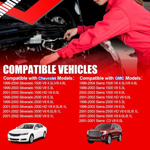 مجموعة مضخة الوقود SMMS E3500M متوافقة مع Chevy GMC Pickup Silverado Sierra 1500 2500 3500 ، 1999-2004 4.3L 4.8L 5.3L 6.0L 8.1L ، مضخة الوقود مع مستشعر ضغط الوقود in Saudi Arabia