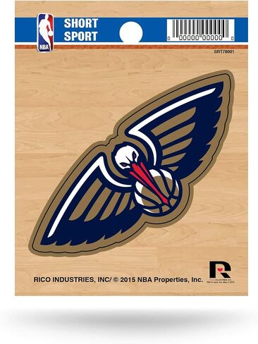Rico Industries NBA Basketball Denver Nuggets Short Sport Decal 3.75' x 4.75' Die Cut Team Logo Short Sport Decal in Saudi Arabia