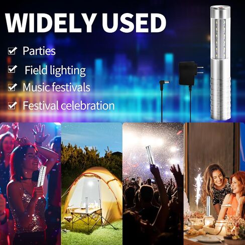 4 Sets LED Bottle Service Lights Rechargeable Bottle Service Sparklers Bottle Girl Lights for Nightclub Wedding Party Concert Event Outdoor (Gold). in Saudi Arabia