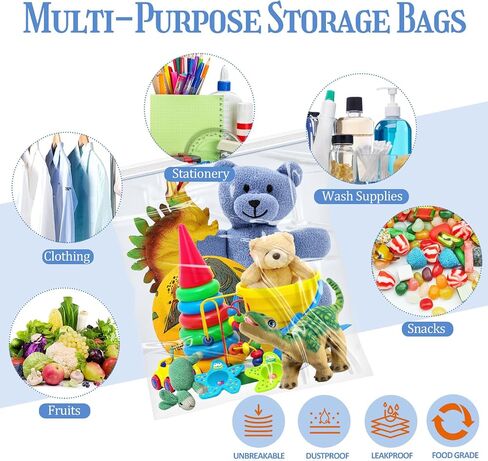 15 PCS Large Ziplock Bags for Storage,18x24 Inches 5 Gallon Ziploc Bags for Storing Fruits, Vegetables, Clothes, Shoes, Bread, Snacks Flavor in Saudi Arabia