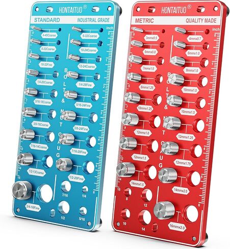 Nut and Bolt Thread Checker Standard and Metric,Bolt Size and Thread Gauge (34 Thread Checker) in Saudi Arabia