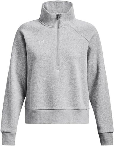 Under Armour Womens Rival Fleece Half Zip, (625) Cardinal / / White, Small in Saudi Arabia