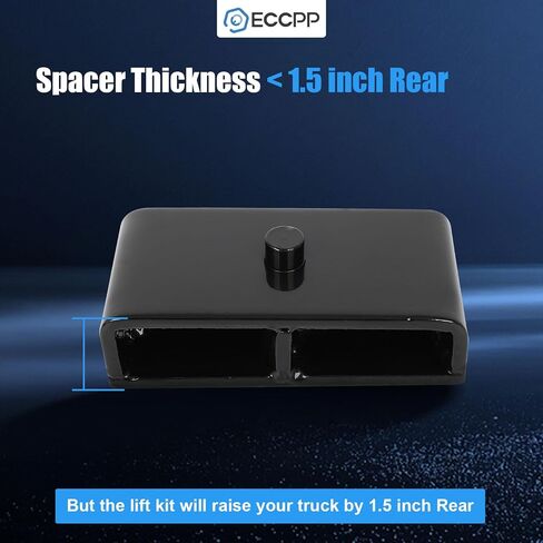 ECCPP 1.5" Rear Lift Blocks 2011-2019 for Chevrolet Silverado/for GMC Sierra 2500HD / 3500HD (2WD 4WD) - High-Strength Steel 3/4th Pin Blocks in Saudi Arabia