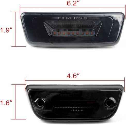 x xotic tech Cab Roof Top Clearance Marker LED Fender Side Marker Signal Light Lamps Assemblies, Compatible with Kenworth T680 2015-2017, T880 2015 (Amber Smoked Lens) in Saudi Arabia