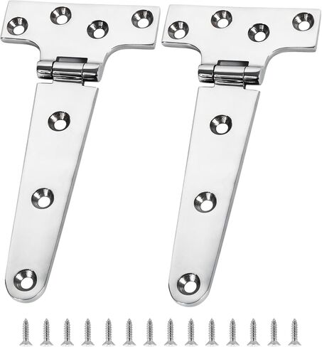 316 Stainless Steel Boat Hatch Hinges,4inchx 2inch (100 X 50 mm) Polished Marine Hinge,Marine Boat Hatch Heavy Duty Hinges with Screws,for Boats, Yachts, Doors, Deck,Windows, Cabinets (2 Pack) in Saudi Arabia