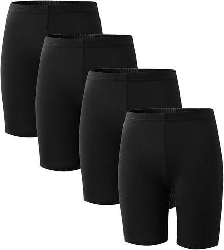 6 Pack Girls Dance Shorts Breathable Bike Shorts for Sports Play Underdress 3-12Y in Saudi Arabia