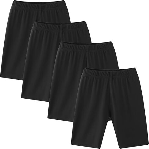 6 Pack Girls Dance Shorts Breathable Bike Shorts for Sports Play Underdress 3-12Y in Saudi Arabia