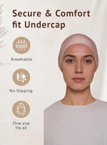 Voile Chic For Instant Hijab Racf for Women-2 قطعة Amira Slip-on Premium Jersey Hijab Dickrf Wrap in Kuwait