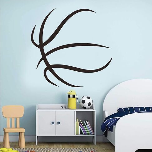 SUPERDANT Basketball Wall Stickers Motivational Wall Decals Inspirational Text Wall Sticker with Basketball Vinyl Wall Art Sticker for Bedroom Living Room Basketball Lovers Wall Decor in Saudi Arabia