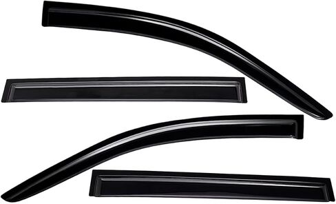 Lightronic Extra Durable Outside Mount Auto Vent Window Visor, Fits 2019-2023 BMW X5, UV Protection Rain Guard, Smoke Original Wind Deflector, No-Drill Easy Install, 4-Pcs in Saudi Arabia