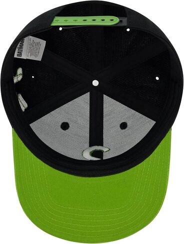 DC Comics Batman Baseball Cap, The Riddler Adult Snapback Hat with Flat Brim, Black, One Size in Saudi Arabia