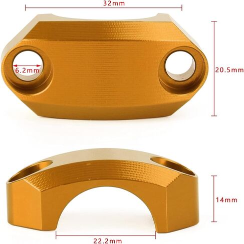 Artudatech Master Cylinder Clamp, 7/8" Brake Master Cylinder Clutch Clamp Cover Fits 22mm Standard Bar for Suzuki DR-Z400S 2000-2020, for Honda CR80R 1998-2007, for Yamaha YZ65 2018-2021 in Saudi Arabia