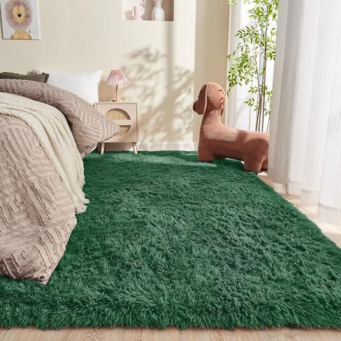 OPPODREAM 4x6 Pink Rugs for Bedroom, Ultra-Soft Fluffy Area Rugs for Living Room, 4 x 6 Shag Carpet for Nursery, Kids, Girl, Boy, Baby, Plush, Fuzzy, Shaggy, Cute Home Decor in Saudi Arabia