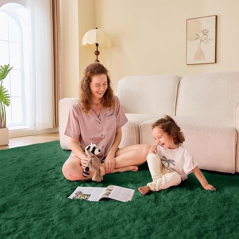 OPPODREAM 4x6 Pink Rugs for Bedroom, Ultra-Soft Fluffy Area Rugs for Living Room, 4 x 6 Shag Carpet for Nursery, Kids, Girl, Boy, Baby, Plush, Fuzzy, Shaggy, Cute Home Decor in Saudi Arabia