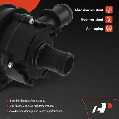 A-Premium Engine Auxiliary Water Pump W/Bracket - DOHC SOHC 4Cyl 1.2L 1.4L - Compatible with Audi & Volkswagen - 2013-2018 - A1, A3, Golf, Tiguan, Q2, Q3, Caddy, Polo in Saudi Arabia