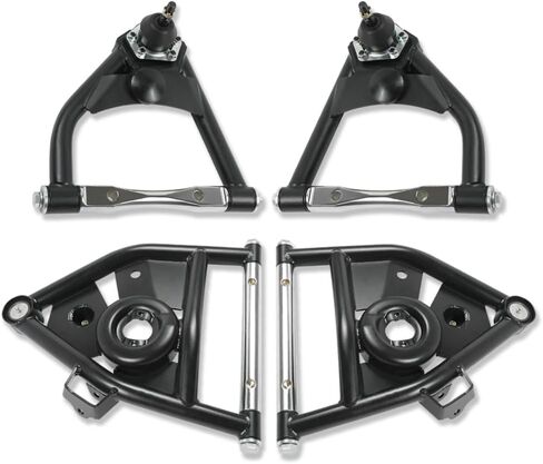 Tubular Upper and Lower Control Arms For Chevrolet GMC C10 1973-1987 Black Coated in Saudi Arabia