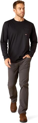 ARIAT MENME REBAR Workman Chrome Moto Eagle T-Shirt in Saudi Arabia