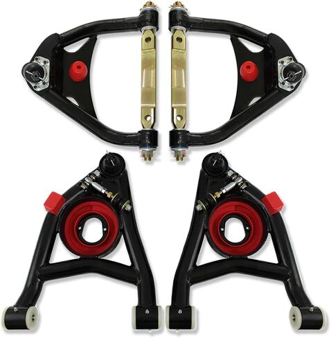 Tubular Upper and Lower Control Arms For Chevrolet GMC C10 1973-1987 Black Coated in Saudi Arabia