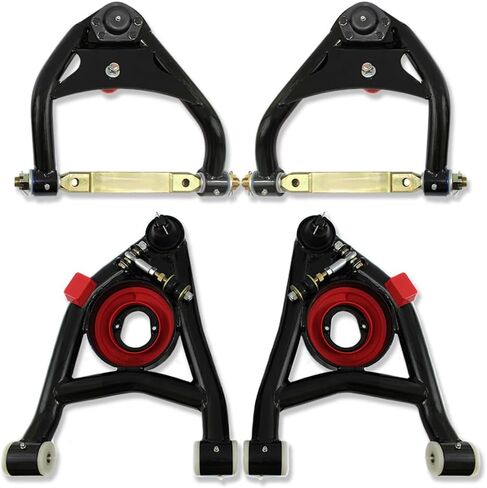 Tubular Upper and Lower Control Arms For Chevrolet GMC C10 1973-1987 Black Coated in Saudi Arabia
