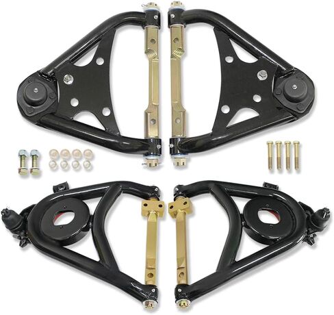 Tubular Upper and Lower Control Arms For Chevrolet GMC C10 1973-1987 Black Coated in Saudi Arabia