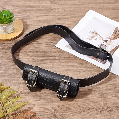 GORGECRAFT 1 Set Medieval Two-Buckle Sword Frog Holster with Belt Adjustable Buckled Sword Holster Katana Sword Holder Leather Sheath Scabbard Sword Belt for Halloween Knight Full Grain Leather, White in Saudi Arabia