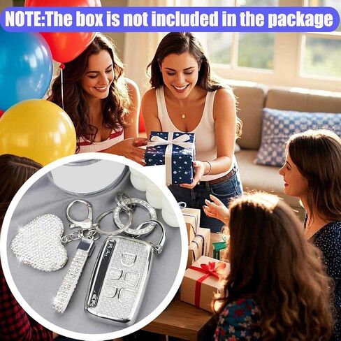 Key Fob Cover with Keychain Fit for Land Rover Car Key Holder Compatible with Range Rover Evoque Sport Velar Land Rover Discovery Jaguar F-Pace F-Type XE XEL XF XFL XJ, 5 Buttons (Silver) in Kuwait