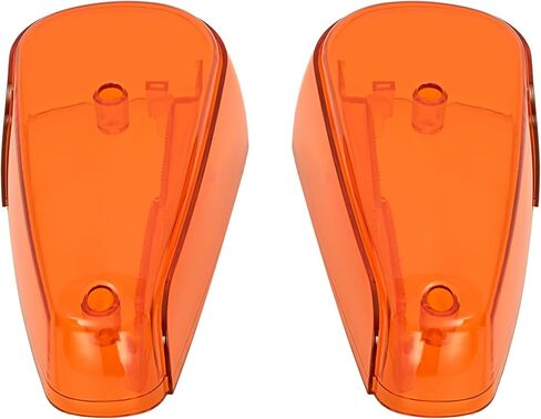 زوج Hecasa انعطاف العدسة الإشارة ضوء متوافقة مع 1970-1979 VW Bug Volkswagen Super Beetle Thing Front Turn Lamp Lens Amber Plastic (PC) - Driver & Passenger Side in Saudi Arabia