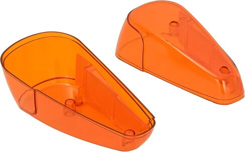 زوج Hecasa انعطاف العدسة الإشارة ضوء متوافقة مع 1970-1979 VW Bug Volkswagen Super Beetle Thing Front Turn Lamp Lens Amber Plastic (PC) - Driver & Passenger Side in Saudi Arabia