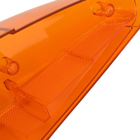 زوج Hecasa انعطاف العدسة الإشارة ضوء متوافقة مع 1970-1979 VW Bug Volkswagen Super Beetle Thing Front Turn Lamp Lens Amber Plastic (PC) - Driver & Passenger Side in Saudi Arabia